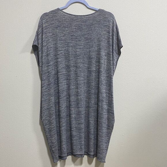 Wilfred Free | Size M Lorelei T-Shirt Dress – Heather Gray Tunic with Pockets - Picture 4 of 12